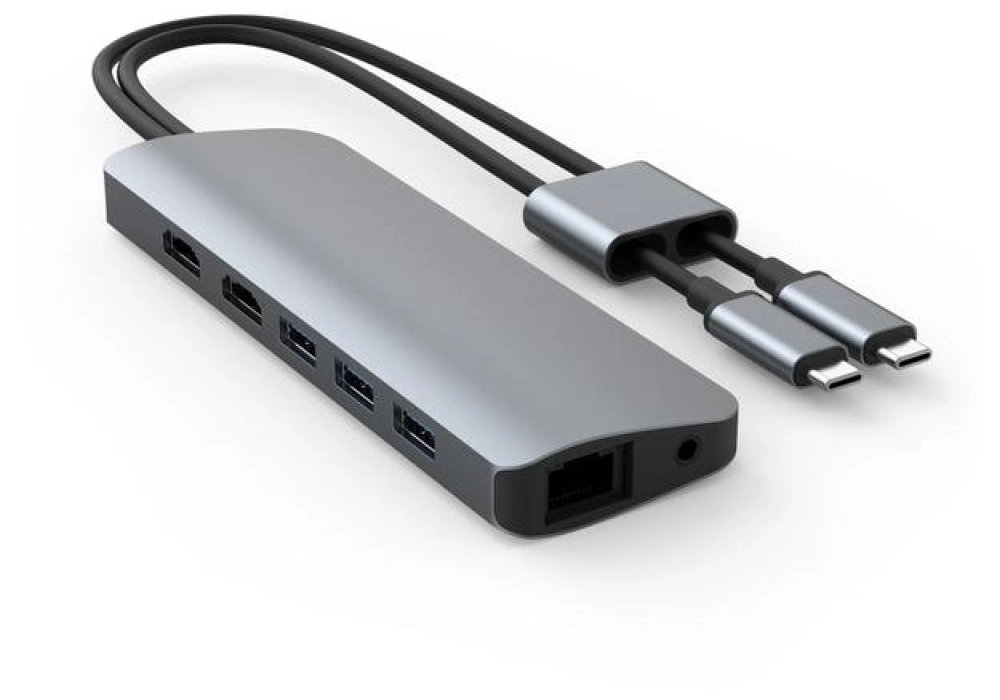 HYPER VIPER 10-in-2 USB-C Hub (Gris)