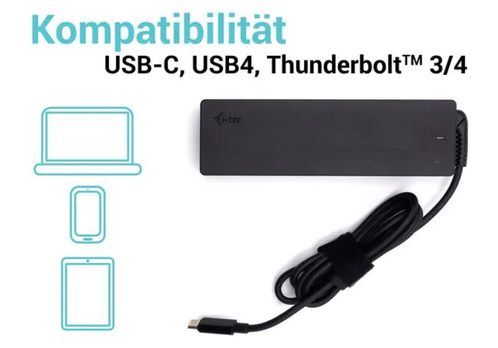 i-tec Bloc d’alimentation Universal USB-C PD 3.0 100 W