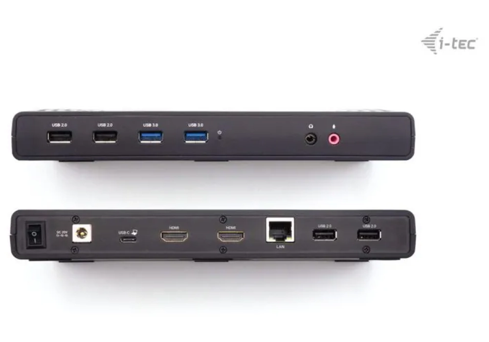 i-tec Station d'accueil USB 3.0 / USB-C / Thunderbolt, double HDMI