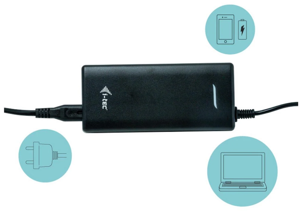 i-tec Station d'accueil USB-C 4K 3x Display 85 W Ergo + bloc d'alimentation