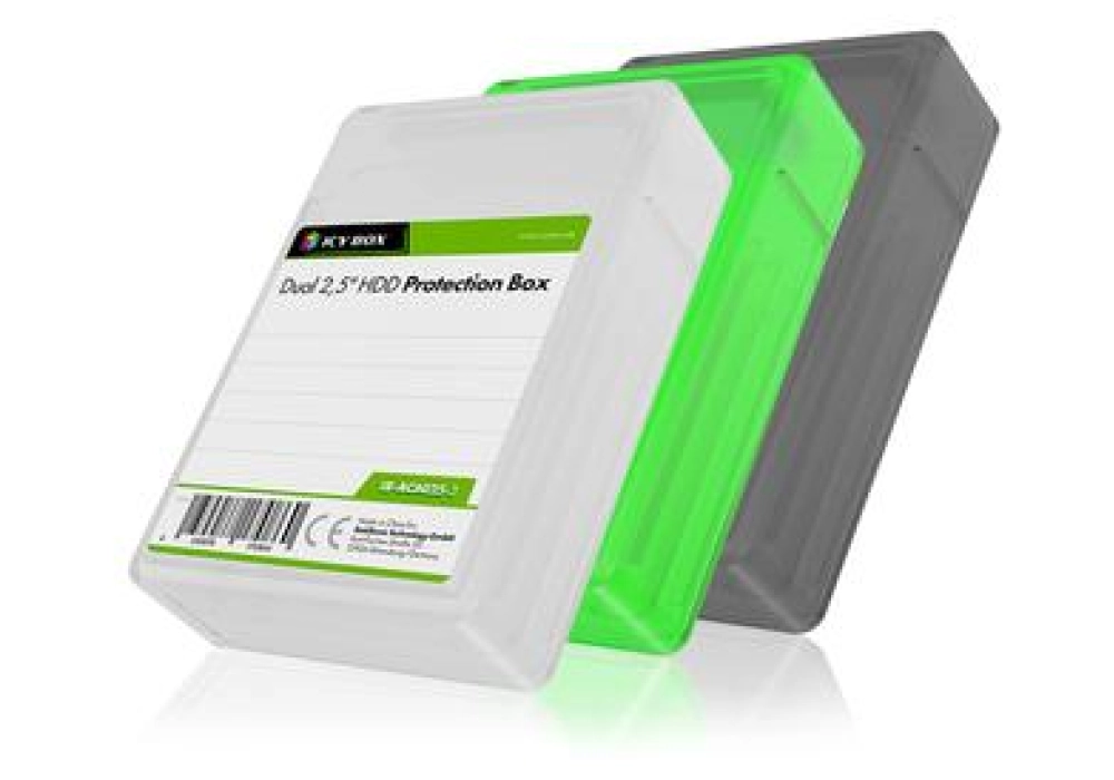 Icy Box 2x2.5" Protection Box Set IB-AC6025-3