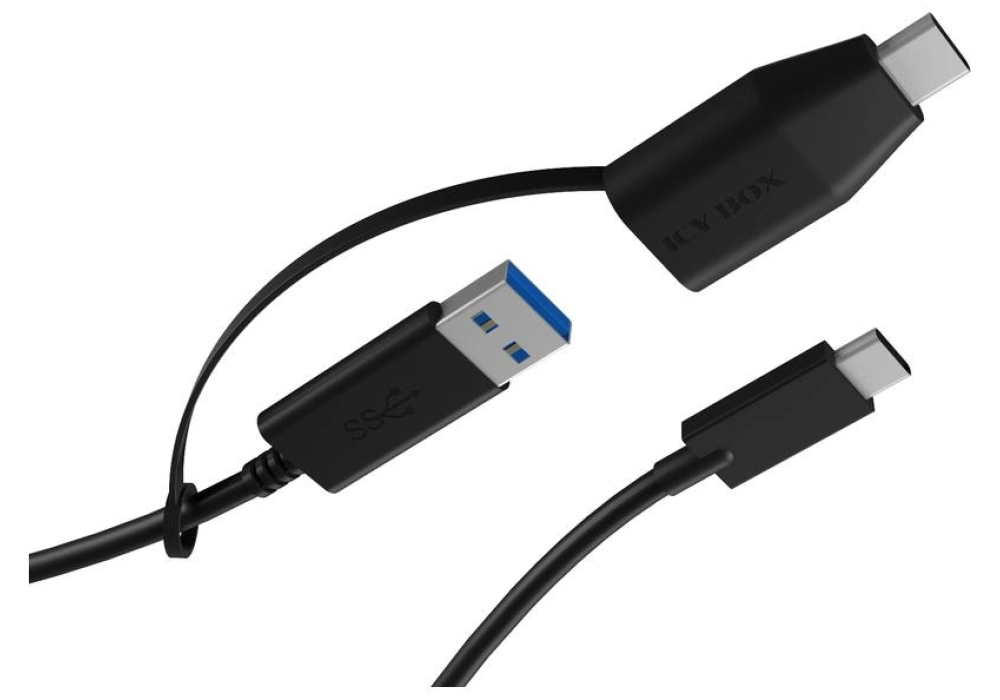 Icy BOX Câble USB IB-CB034 USB C - USB A 1.0 m