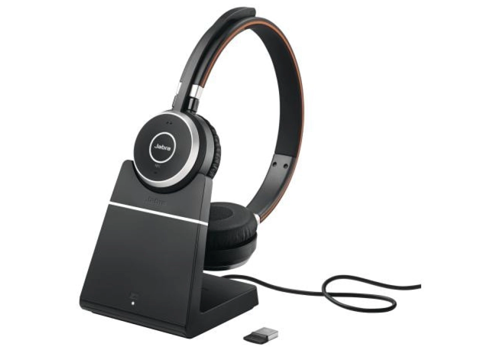 Jabra Evolve 65 SE MS Stereo NC (Bluetooth, USB-A) incl. Chargeur