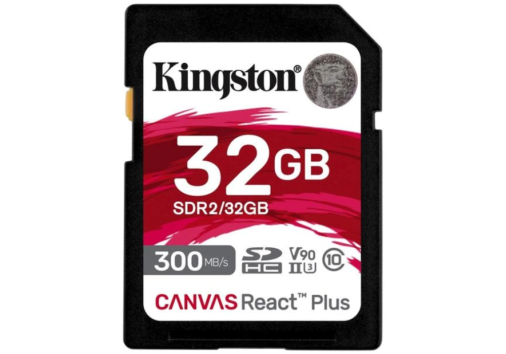 Kingston Canvas React Plus SDHC - 32 GB