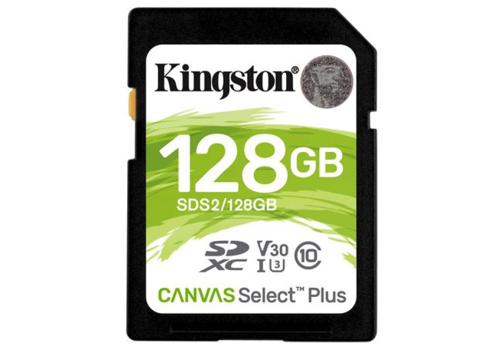 Kingston Canvas Select Plus SDHC Class 10 UHS-I Card - 128 GB
