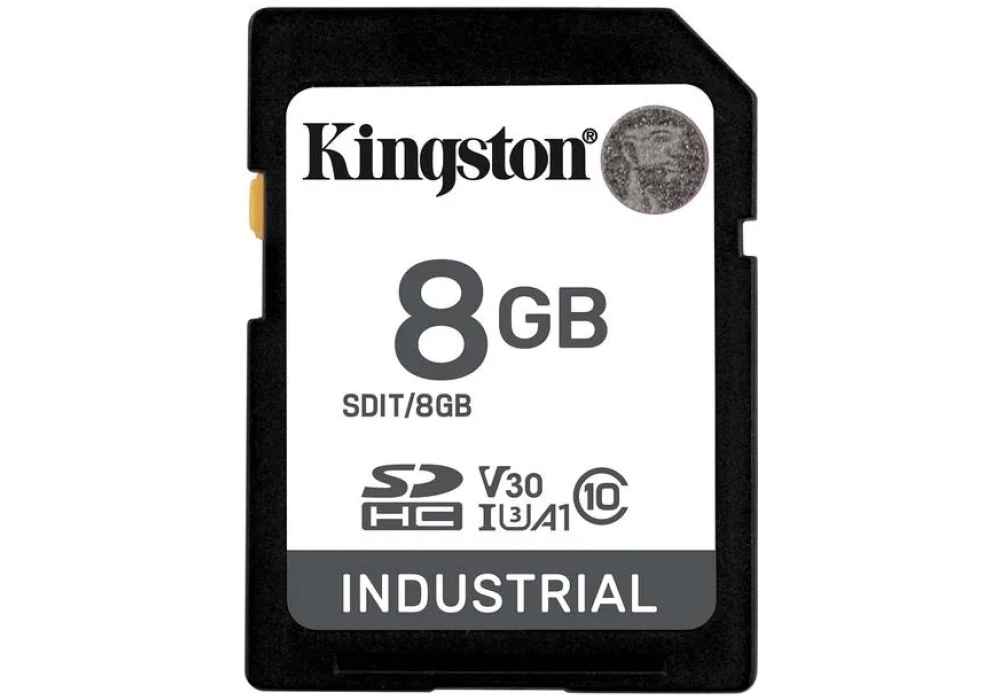Kingston Carte SDHC Industrial 8 GB - SDIT/8GB 