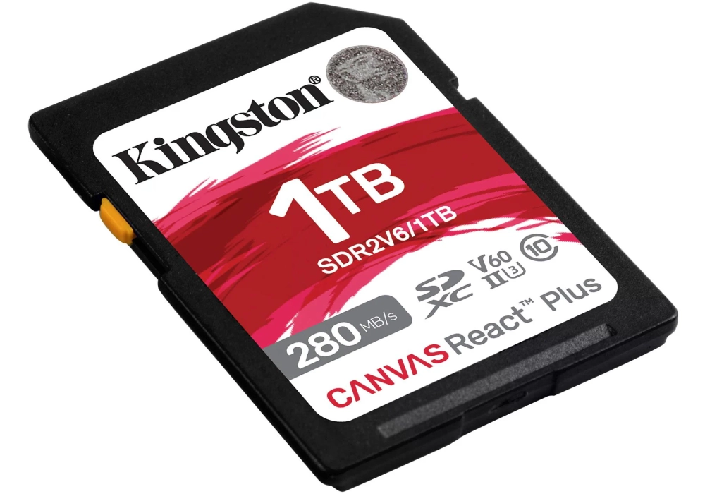 Kingston Carte SDXC Canvas React Plus V60 1000 GB