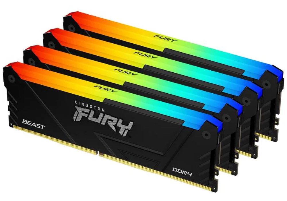 Kingston FURY Beast RGB DDR4-2666 - 64GB (4x 16GB - CL16 2G)