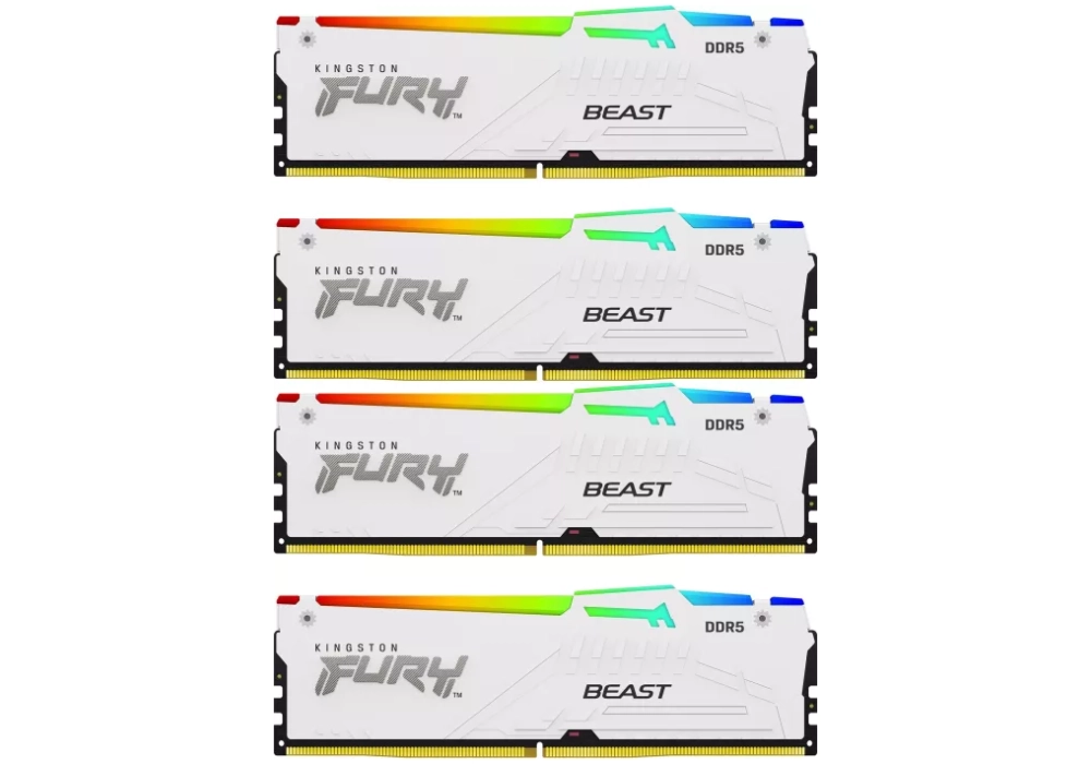 Kingston FURY Beast RGB DDR5-5200 - 128GB (4x 32GB CL40) 