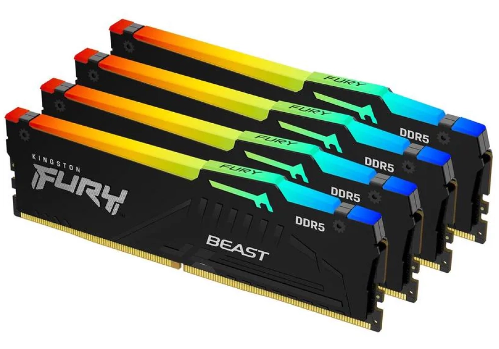 Kingston FURY Beast RGB DDR5-5600 - 128GB (4x 32GB - CL40)