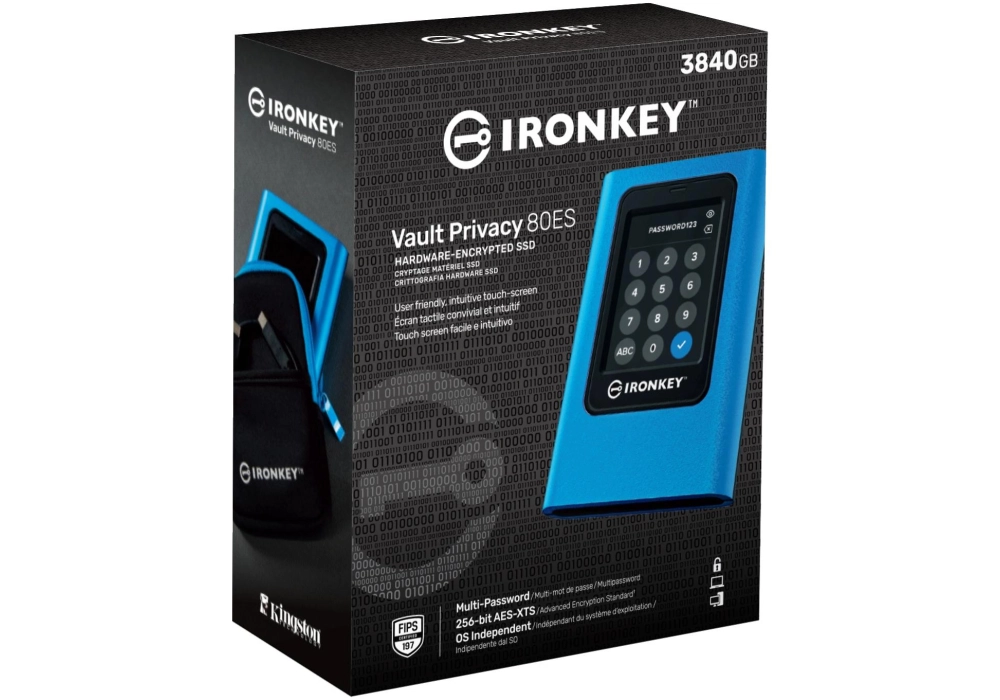 Kingston SSD externe IronKey Vault Privacy 80 3840 GB