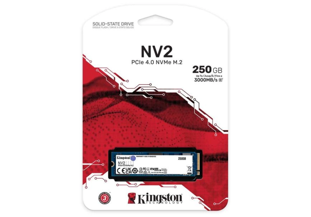 Kingston SSD NV2 M.2 2280 NVMe - 250 GB