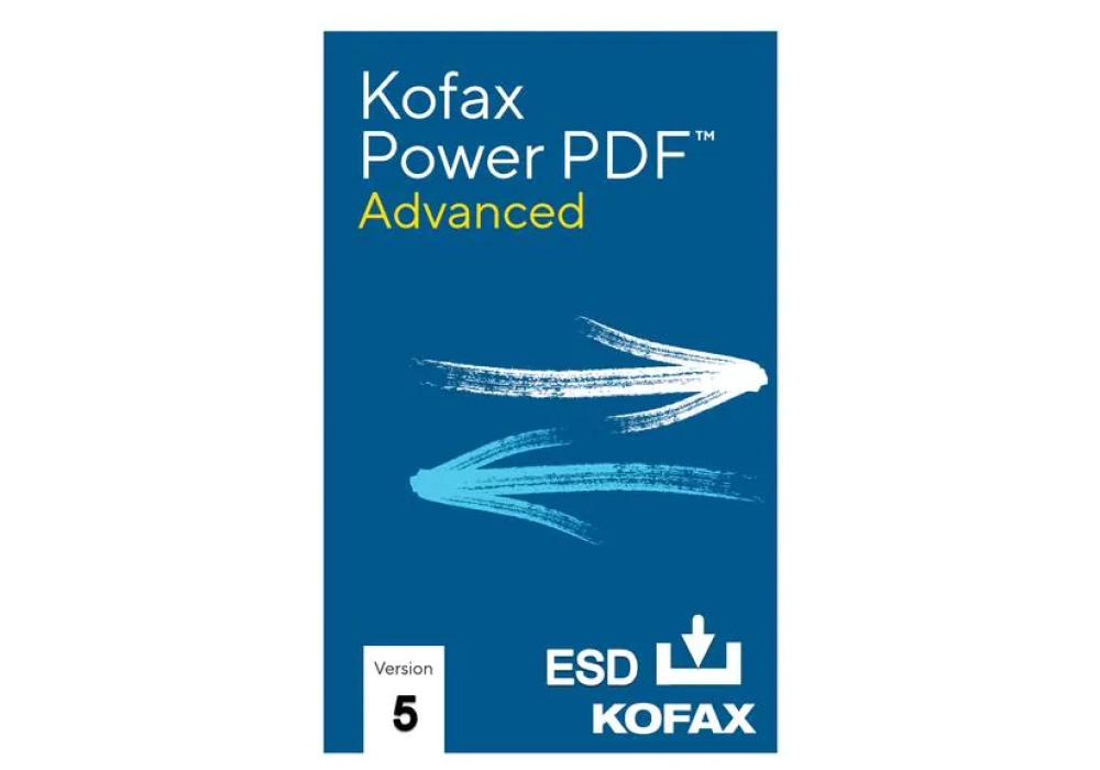 Kofax Power PDF Advanced 5.0 ESD, version complète, multilingue