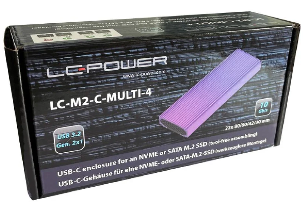 LC-Power LC-M2-C-MULTI M2 Mauve/Violet