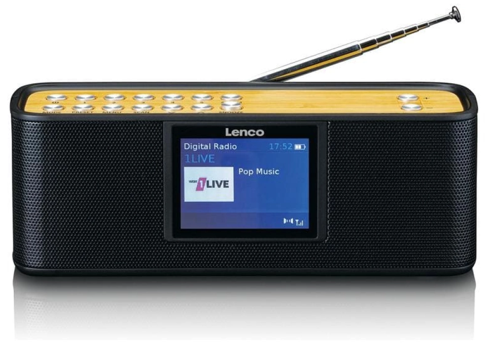 Lenco Radio DAB+ LEN PDR-045 Bambou/Noir