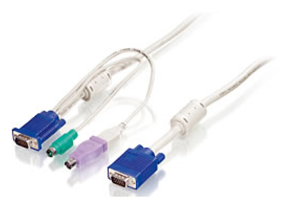 LevelOne ACC-2101 PS/2-USB & VGA KVM Cable - 1.80m