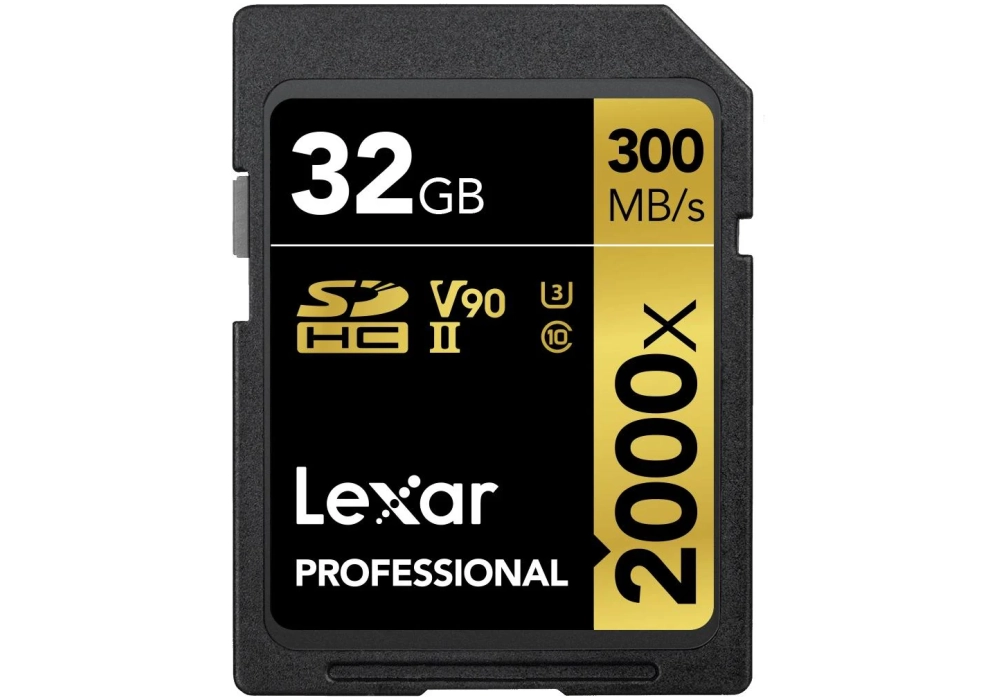 Lexar Carte SDHC Professional 2000x GOLD Series 32 GB