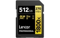 Lexar Carte SDXC Professional 1800x Gold Series 512 GB