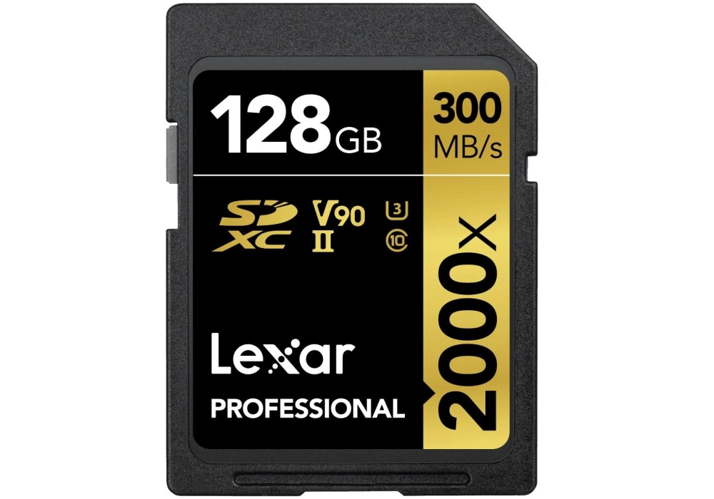 Lexar Carte SDXC Professional 2000x GOLD Series 128 GB