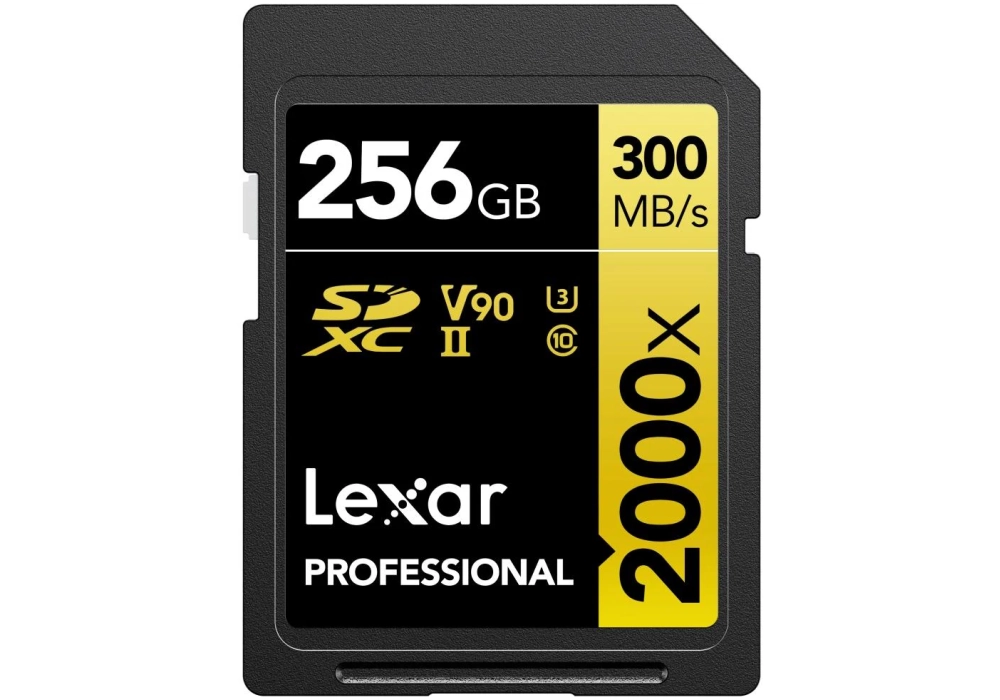 Lexar Carte SDXC Professional 2000x GOLD Series 256 GB