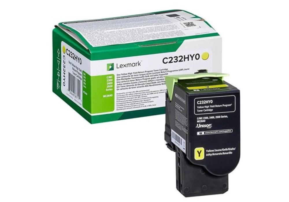 Lexmark Toner Cartridge C232HY0 - Yellow