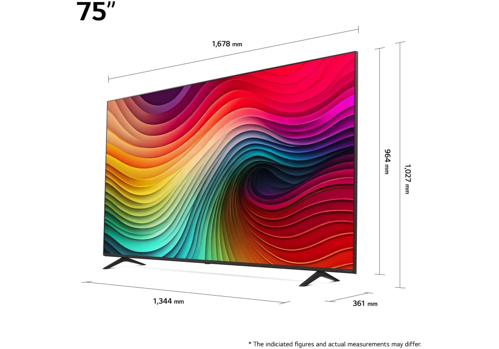 LG TV 75NANO82T6B 75", 3840 x 2160 (Ultra HD 4K), LED-LCD