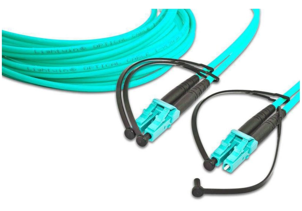 Lightwin Fibre Optic Cable Multimode LC-LC OM3 (Duplex) - 0.5m