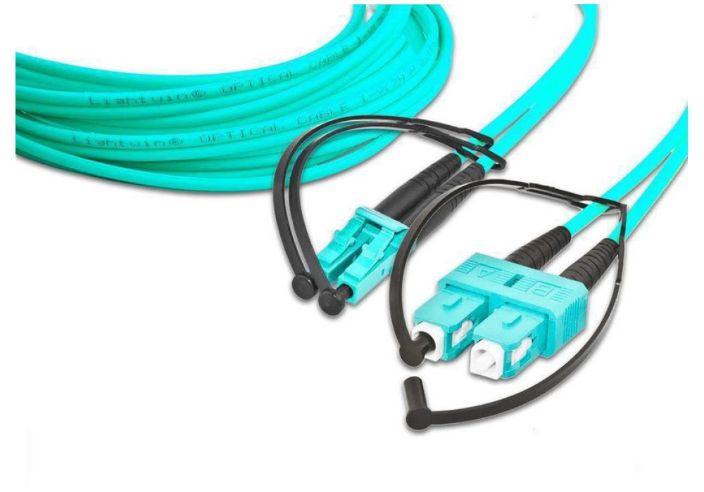 Lightwin Fibre Optic Cable Multimode LC-SC OM3 (Duplex) - 1.0m