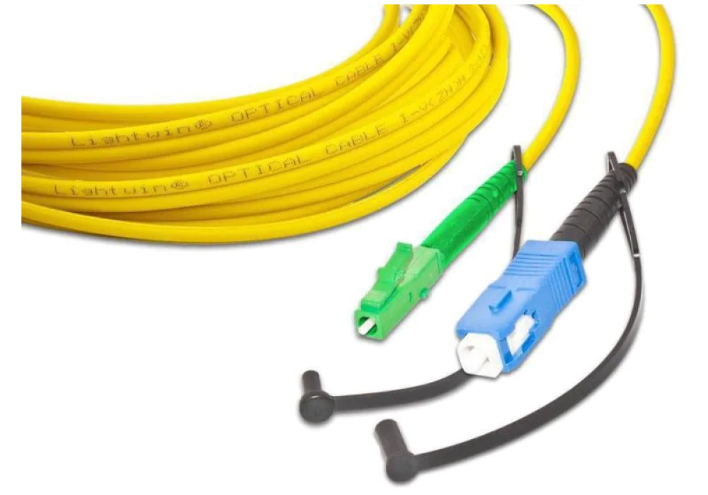 Lightwin Câble patch à fibre optique LC/APC-SC, Singlemode, Simplex, 10m