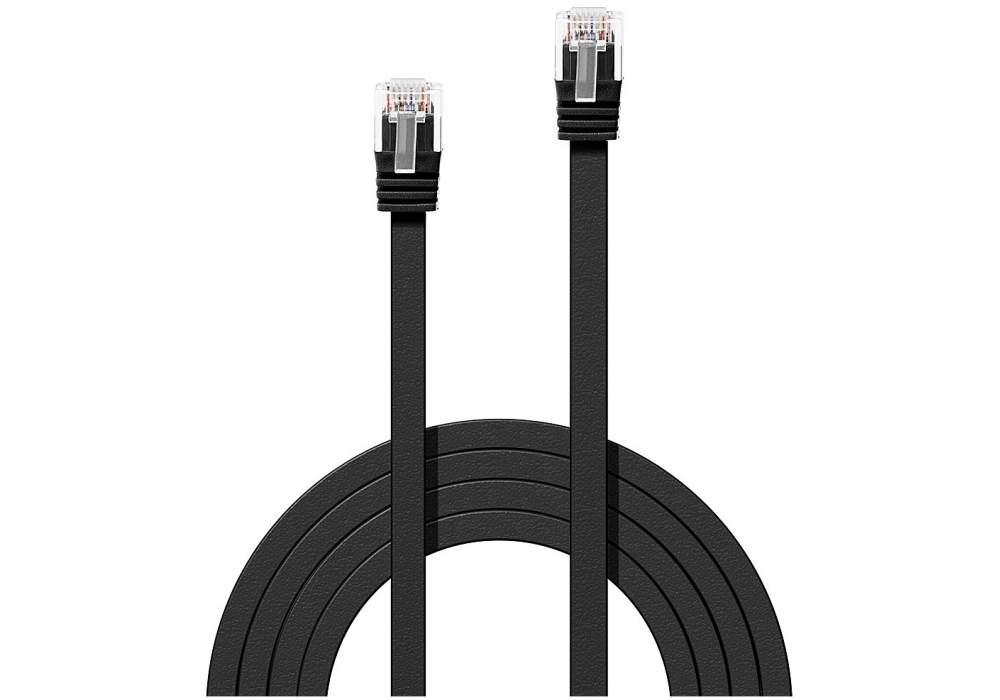 Lindy CAT6 Slim Network Cable (Black) - 0.3 m 