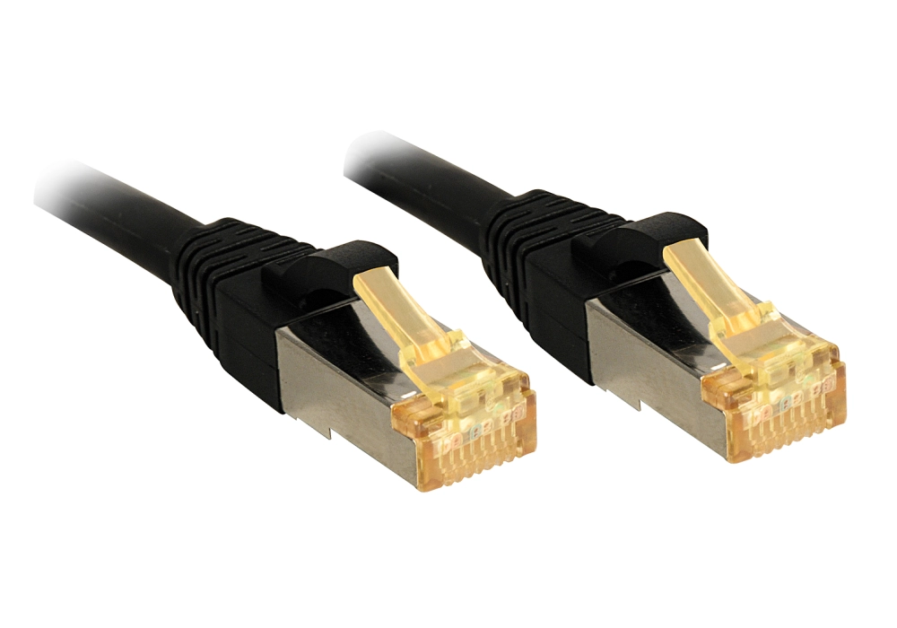Lindy Network Cable Cat 7 SFTP (Black) - 0.3 m