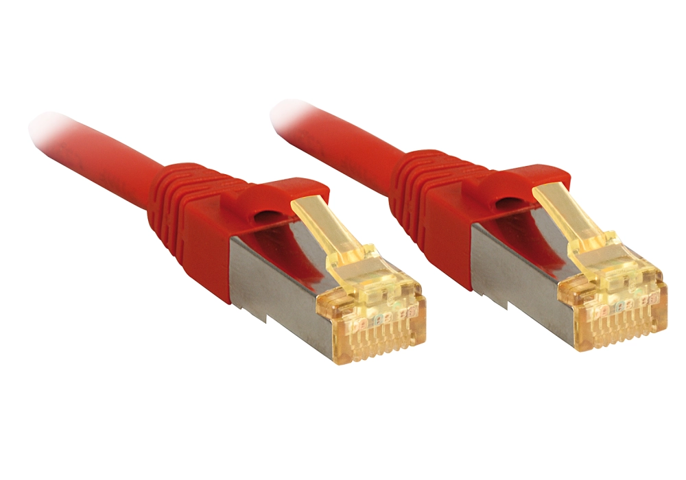 Lindy Network Cable Cat 7 SFTP (Red) - 0.3 m