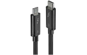 Lindy Thunderbolt 3 USB-C Cable (Black) - 0.8 m
