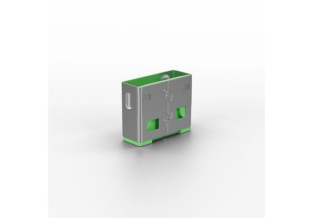 Lindy USB Port Lock - 10x (Green)