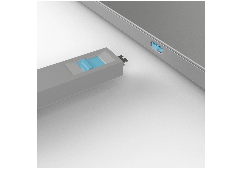 Lindy USB Type-C Port Lock - 4x - Tool Kit (Blue)