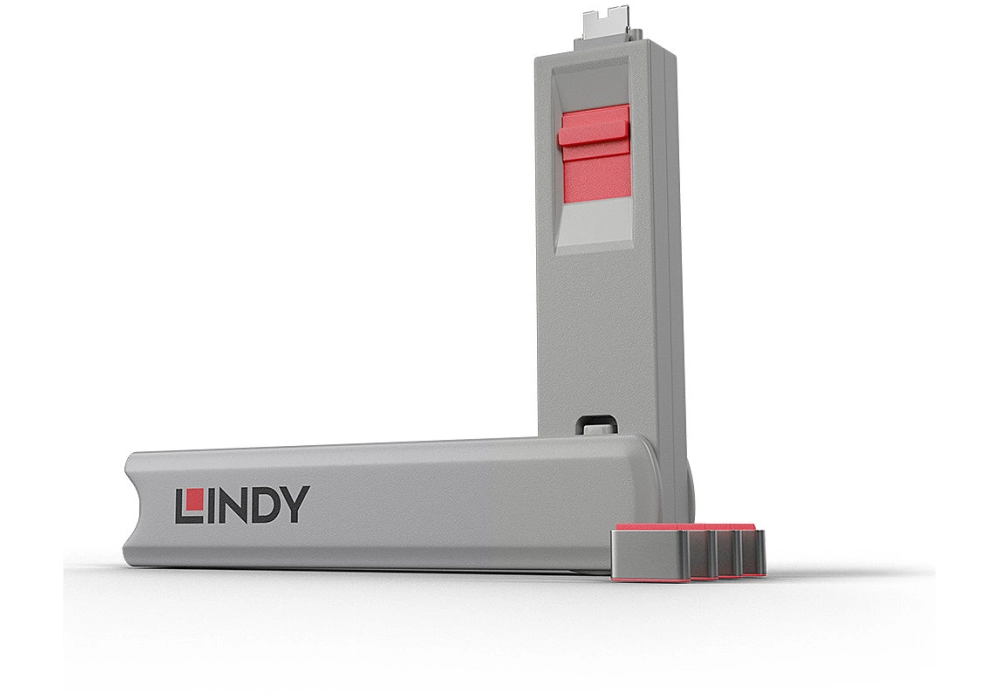 Lindy USB Type-C Port Lock - 4x - Tool Kit (Pink)