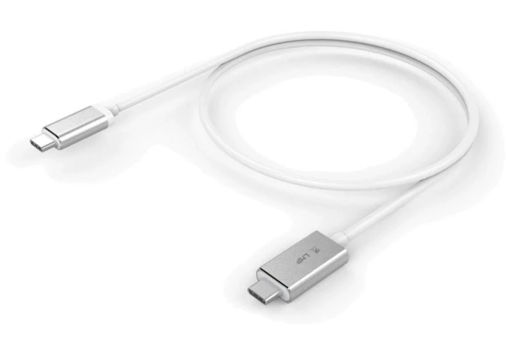 LMP USB Power Cable Magnetic Safety USB-C - USB-C - Silver - 1.8 m