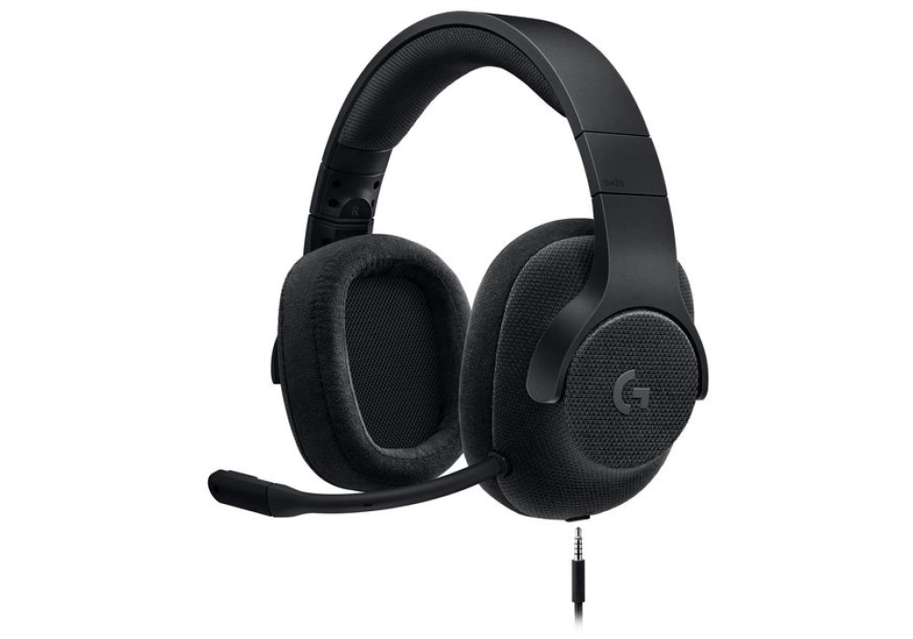 Logitech G433 7.1 Surround Gaming Headset (Black)
