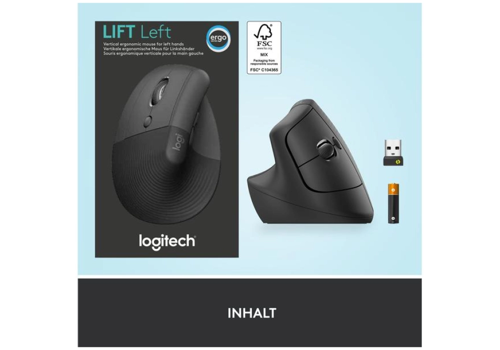 Logitech Lift Left (Graphite) [PROMO]