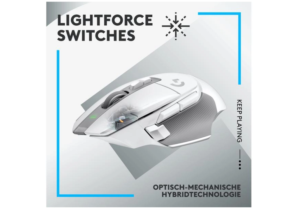 Logitech Mouse G502 X Lightspeed (Blanc)