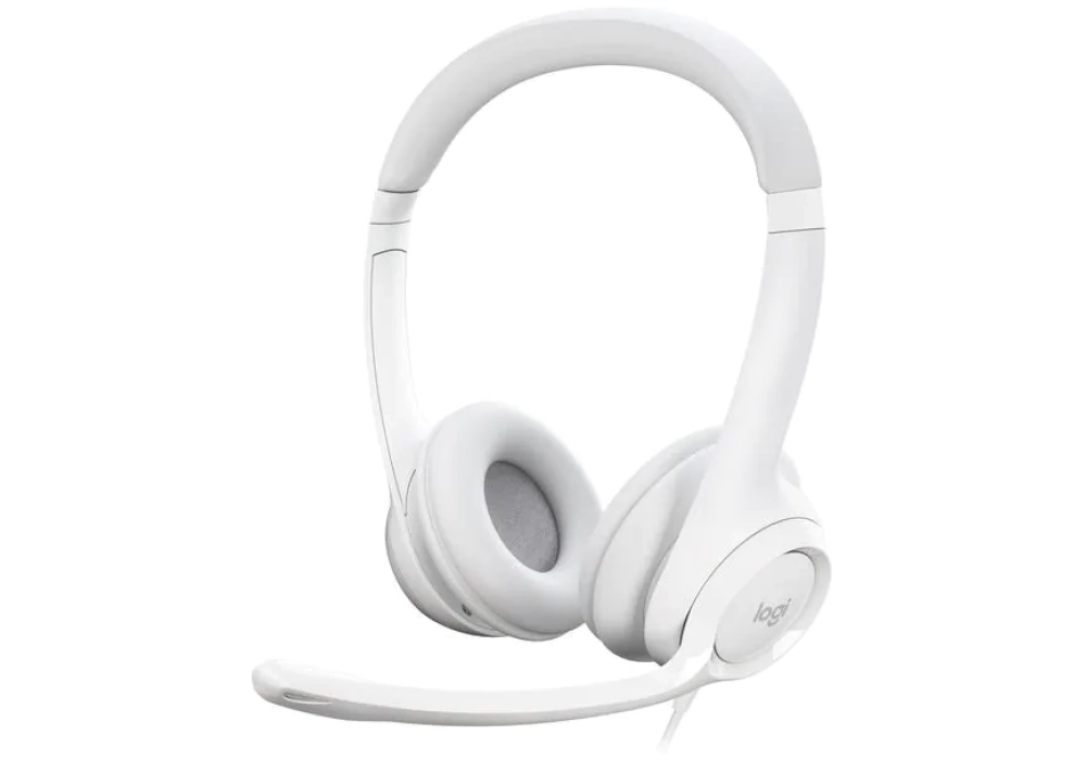 Logitech Stereo Headset H390 (Blanc)