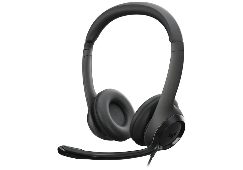 Logitech Stereo Headset H390 (Noir) - 981-000406 