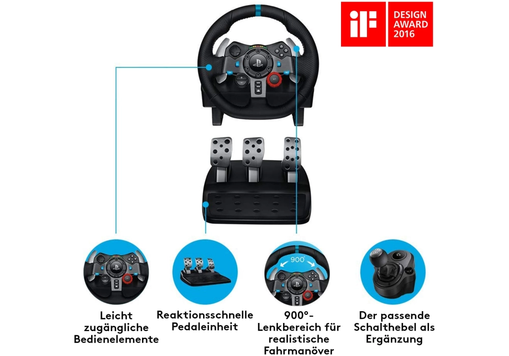 Logitech Volant G29 Driving Force PS5 / PS4 / PS3 / PC - 941