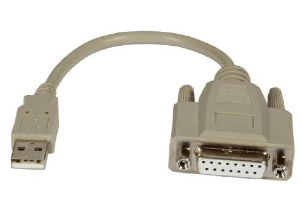 M-Cab Adaptateur USB-A mâle vers D-SUB15 Gameport