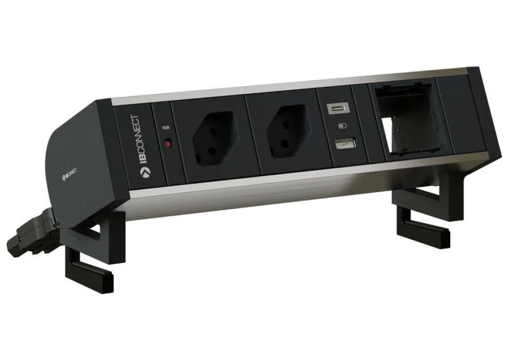 Max Hauri SUPRA 2x T13, USB-A/C, module vide anodisé