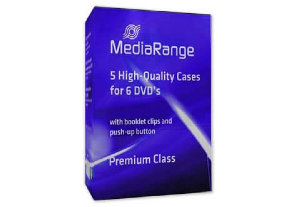 MediaRange DVD Box for 6 DVD - Pack of 5
