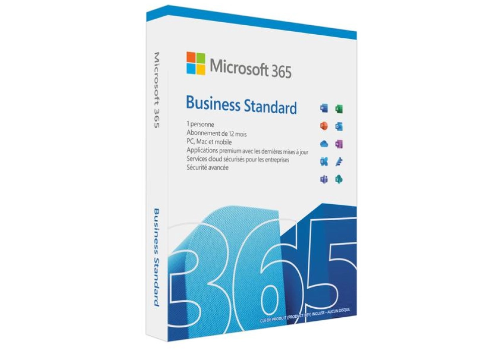 Microsoft 365 Business Standard - Version boite - EN