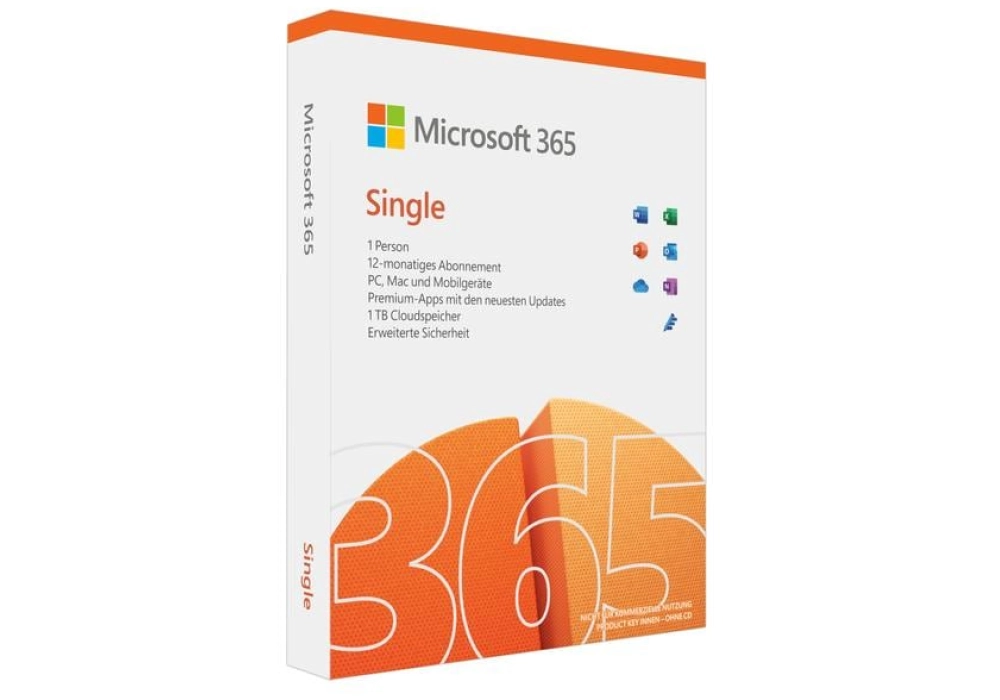 Microsoft 365 Personnel Boîte - Abonnement 1 an - EN
