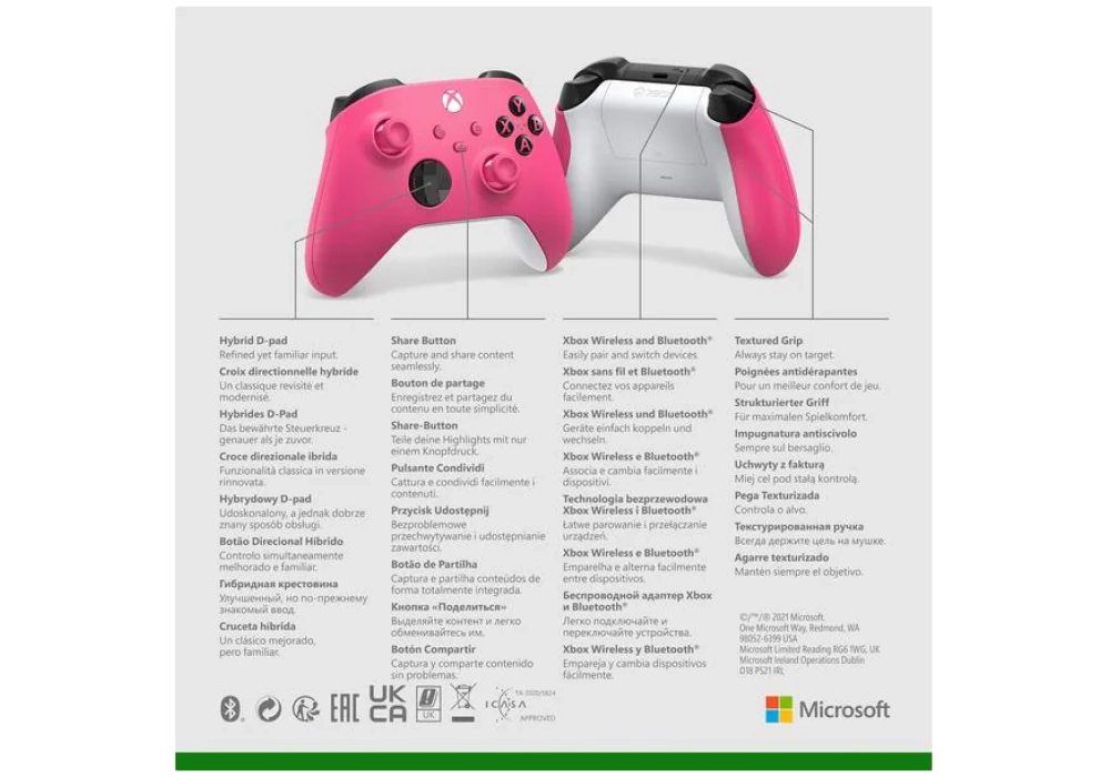 Microsoft Xbox Wireless Controller Deep Pink 