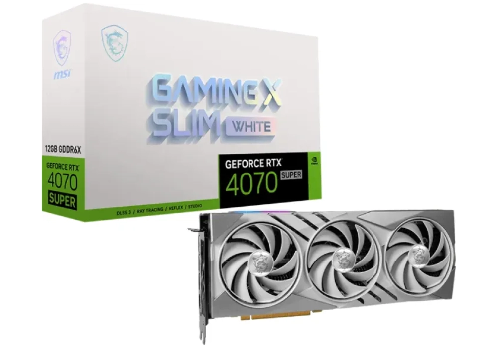 MSI GeForce RTX 4070 SUPER 12G Gaming X Slim White 12 GB